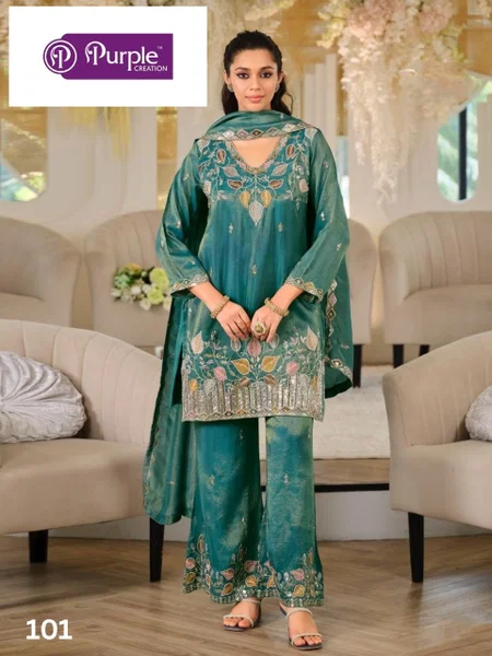 Grace By Pc Roamn Silk Embroidery Kurti With Bottom Dupatta 